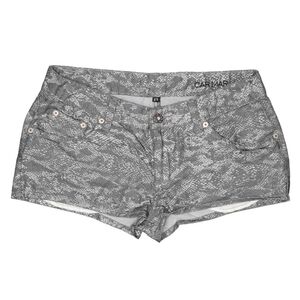 ✨️CL Carmar Gray Metallic Snake Skin Print Shorts Sz 27